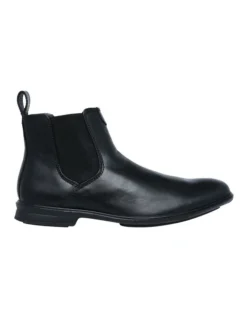 Hush Puppies Leather Black Chelsea Boot