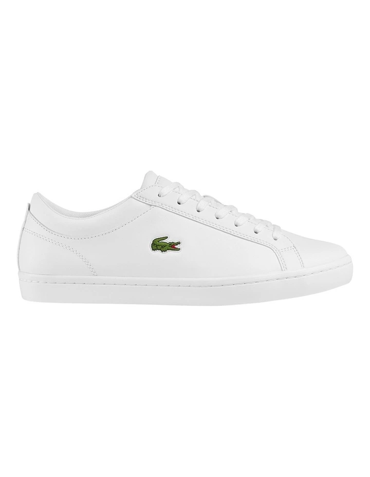 Lacoste Straightset Leather White Trainer Sneaker 2 Lacoste Straightset Leather White Trainer Sneaker - Image 2