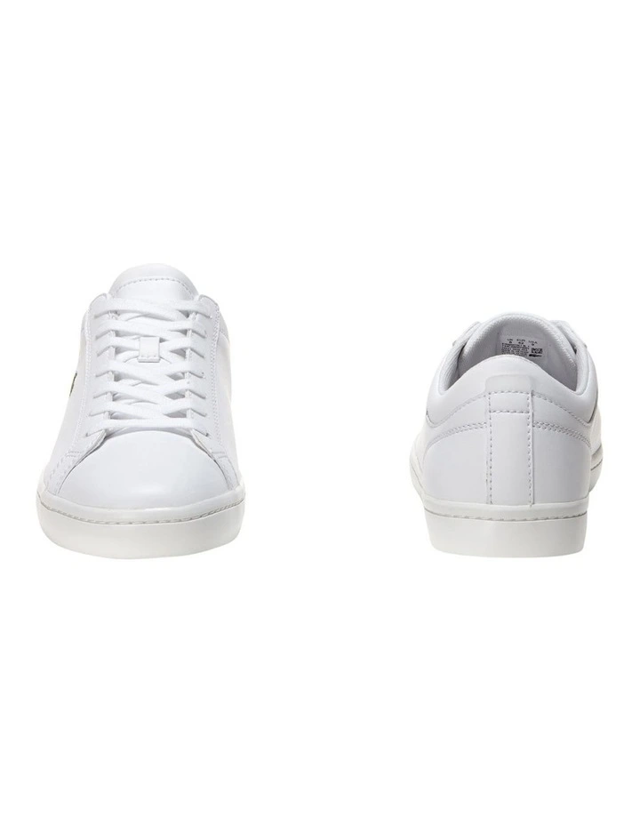 Lacoste Straightset Leather White Trainer Sneaker 6 Lacoste Straightset Leather White Trainer Sneaker - Image 6