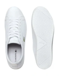 Lacoste Straightset Leather White Trainer Sneaker 13 Lacoste Straightset Leather White Trainer Sneaker -Dune London Shoes Shop 490380760 6 720x928