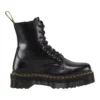 Dr. Martens Jadon 8 Eye Polished Smooth Black Leather Platform Boot