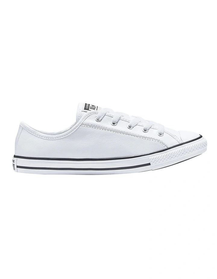 Converse Chuck Taylor All Star Dainty White Leather Low Top Sneaker 1 Converse Chuck Taylor All Star Dainty White Leather Low Top Sneaker