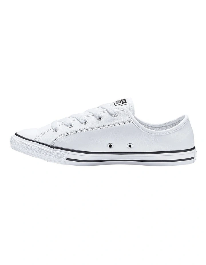 Converse Chuck Taylor All Star Dainty White Leather Low Top Sneaker 2 Converse Chuck Taylor All Star Dainty White Leather Low Top Sneaker - Image 2