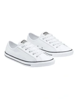 Converse Chuck Taylor All Star Dainty White Leather Low Top Sneaker 8 Converse Chuck Taylor All Star Dainty White Leather Low Top Sneaker -Dune London Shoes Shop 692527060 3 1 720x928