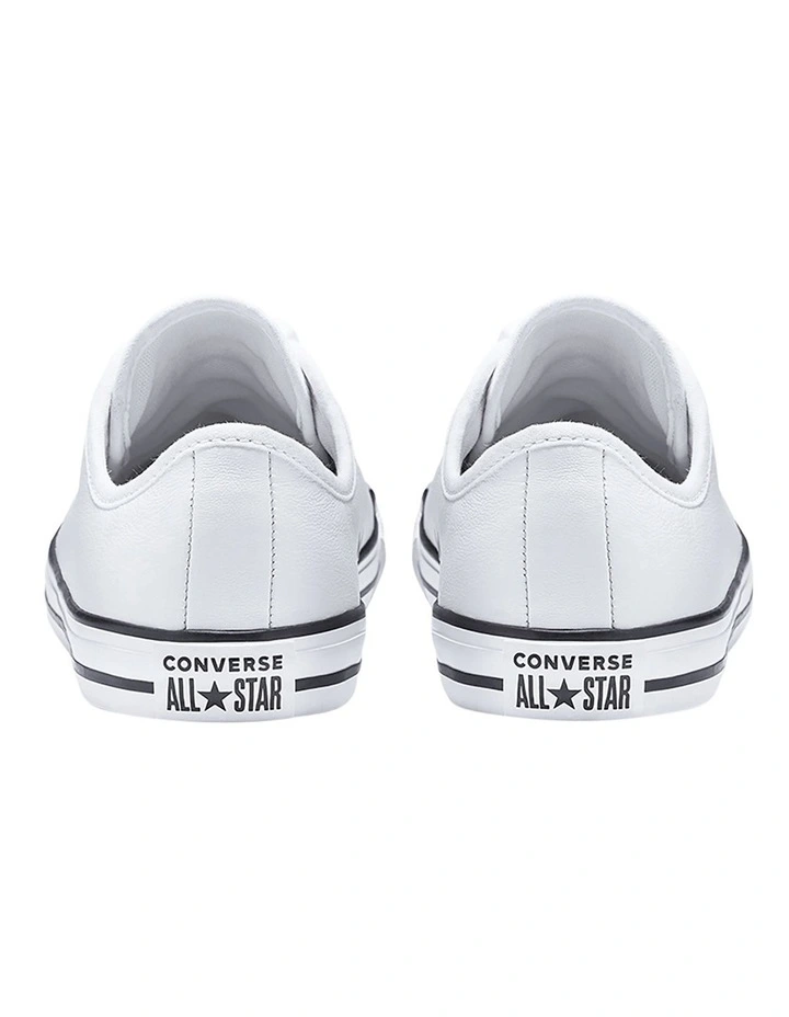 Converse Chuck Taylor All Star Dainty White Leather Low Top Sneaker 4 Converse Chuck Taylor All Star Dainty White Leather Low Top Sneaker - Image 4