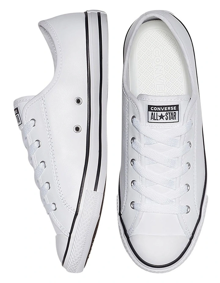 Converse Chuck Taylor All Star Dainty White Leather Low Top Sneaker 6 Converse Chuck Taylor All Star Dainty White Leather Low Top Sneaker - Image 6