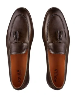 Alberto Leather Tassel Loafers In Brown -Dune London Shoes Shop 717037480 4 2 720x928