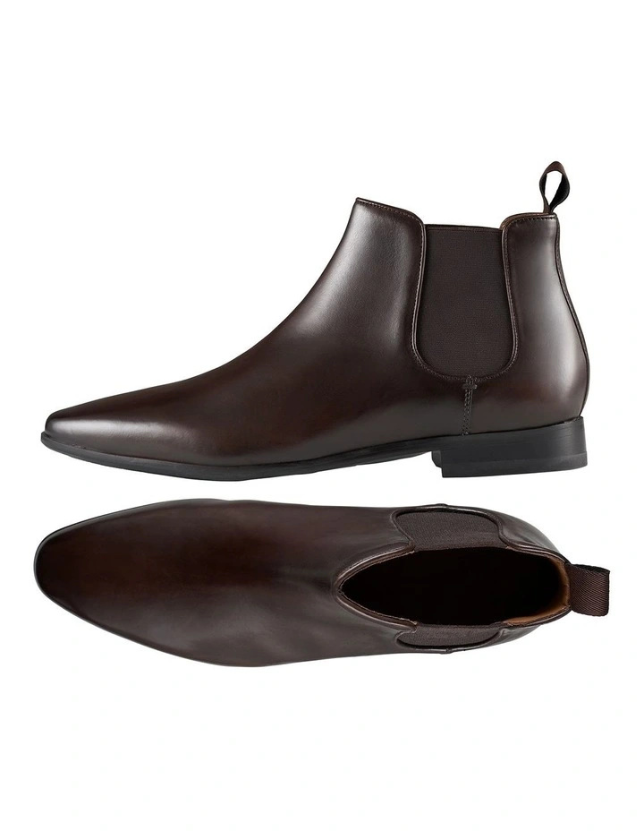 Beaumont Brown Leather Chelsea Boots 2 Beaumont Brown Leather Chelsea Boots - Image 2