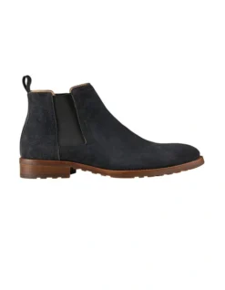 Roarke Charcoal Suede Chelsea Boots