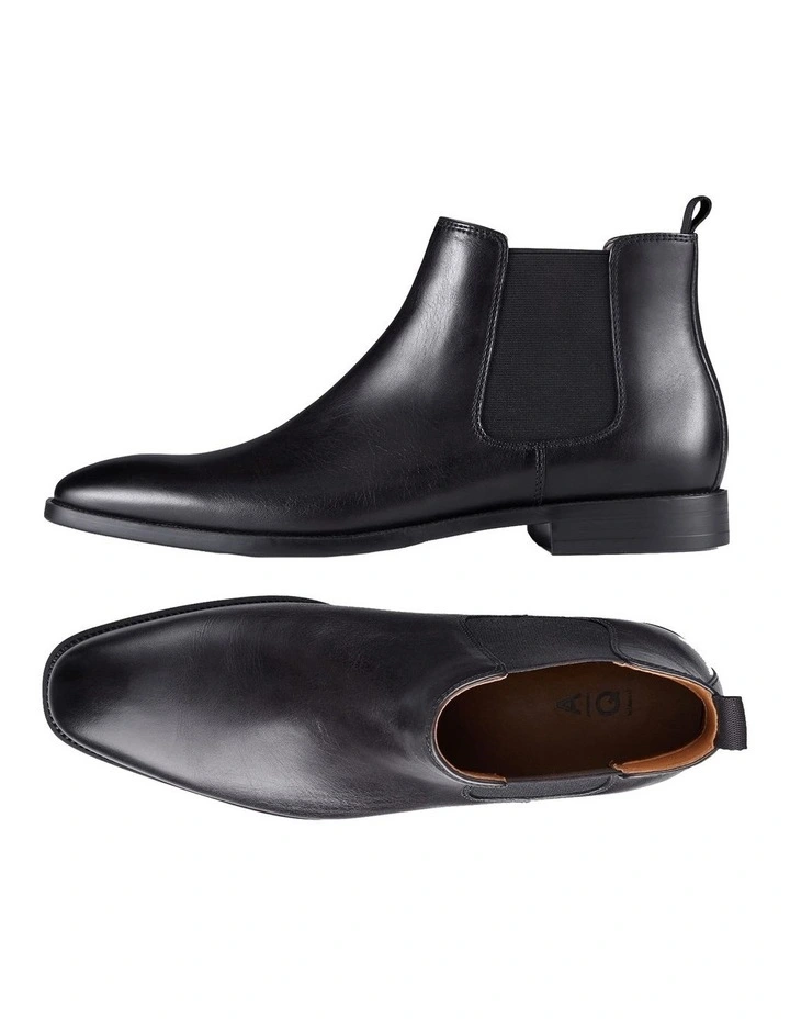 Artie Black Leather Chelsea Boots 2 Artie Black Leather Chelsea Boots - Image 2