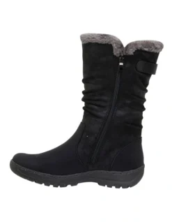 Element Black Micro Boot -Dune London Shoes Shop 827198290 3 720x928