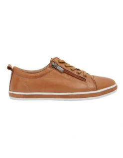 Whisper Sneakers In Tan Leather
