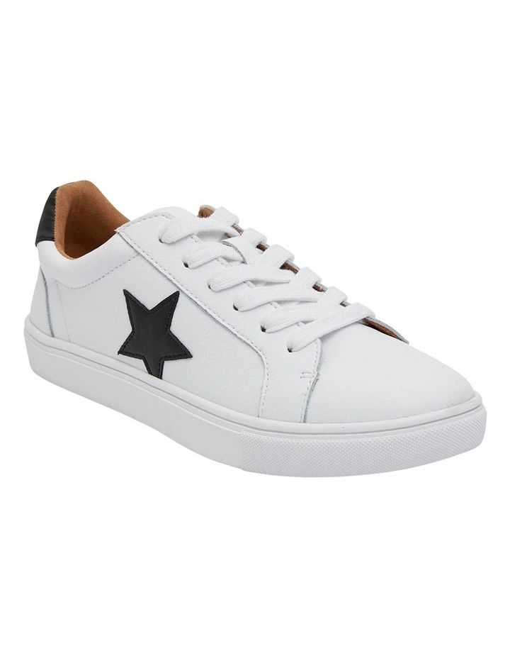 Stark Sneakers In White /Black Leather 2 Stark Sneakers In White /Black Leather - Image 2
