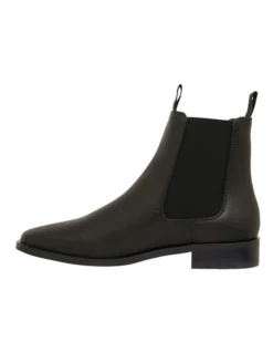 Harp Black Smooth Boots -Dune London Shoes Shop 834335020 3 720x928