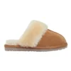 Peggy Chestnut Suede Slippers