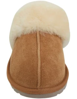 Peggy Chestnut Suede Slippers -Dune London Shoes Shop 836358400 3 720x928