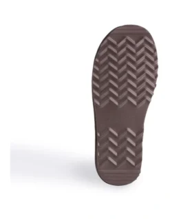 Mid Calf Zip-Up Sheepskin Boot Chocolate -Dune London Shoes Shop 837291610 3 720x928