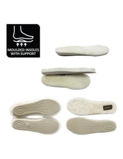 Mid Calf Zip-Up Sheepskin Boot Chocolate -Dune London Shoes Shop 837291610 4 720x928