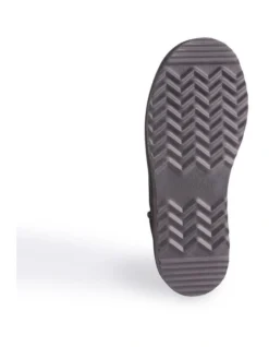 Unisex Sheepskin Wool Sydney Slippers Black -Dune London Shoes Shop 837292150 7 720x928