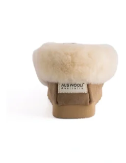 Hand Stitched Womens Sheepskin Moccasin Chestnut/Tan -Dune London Shoes Shop 837292600 4 720x928