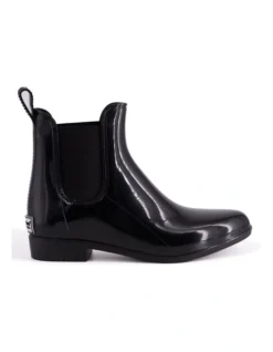 Womens Rainboots With Free Sheepskin Insole Black -Dune London Shoes Shop 837292960 7 720x928