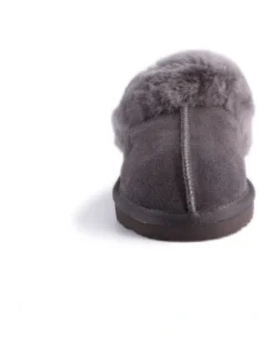 Unisex Sheepskin Wool Sydney Slippers Dark Grey -Dune London Shoes Shop 837293590 5 720x928