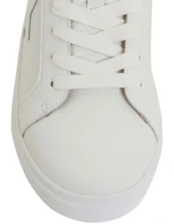 Stark Sneakers In White Leather -Dune London Shoes Shop 847565830 6 720x928