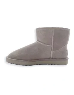 Short Sheepskin Ankle Boot In Light Grey 10 Short Sheepskin Ankle Boot In Light Grey -Dune London Shoes Shop 851401900 4 720x928