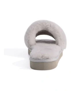 AUS WOOLI UGG WOMEN SHEEPSKIN FLUFF SLIDE Light Grey 9 AUS WOOLI UGG WOMEN SHEEPSKIN FLUFF SLIDE Light Grey -Dune London Shoes Shop 851402620 3 720x928
