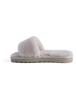 AUS WOOLI UGG WOMEN SHEEPSKIN FLUFF SLIDE Light Grey 10 AUS WOOLI UGG WOMEN SHEEPSKIN FLUFF SLIDE Light Grey -Dune London Shoes Shop 851402620 4 720x928