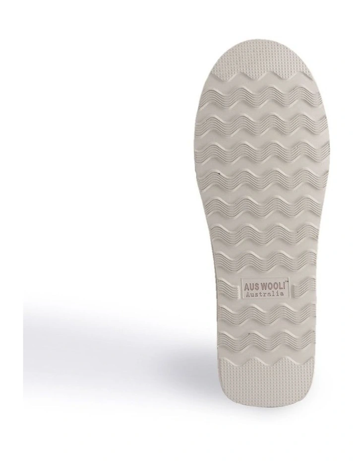 AUS WOOLI UGG WOMEN SHEEPSKIN FLUFF SLIDE Light Grey 7 AUS WOOLI UGG WOMEN SHEEPSKIN FLUFF SLIDE Light Grey - Image 7