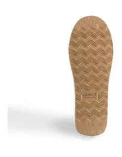 AUS WOOLI UGG WOMEN SHEEPSKIN FLUFF SLIDE Chestnut/Tan -Dune London Shoes Shop 851402800 7 720x928