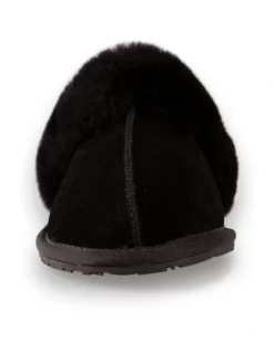 AUS WOOLI UGG UNISEX SHEEPSKIN WOOL SHELLEY Slippers Black -Dune London Shoes Shop 851402890 5 720x928