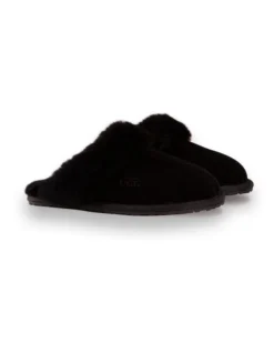 AUS WOOLI UGG UNISEX SHEEPSKIN WOOL SHELLEY Slippers Black -Dune London Shoes Shop 851402890 6 720x928