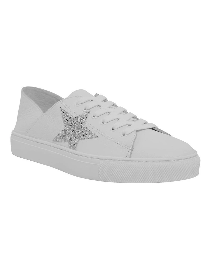 Rocket White/Silver Glitter Sneakers 2 Rocket White/Silver Glitter Sneakers - Image 2