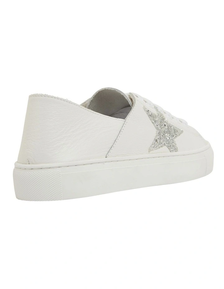 Rocket White/Silver Glitter Sneakers 4 Rocket White/Silver Glitter Sneakers - Image 4