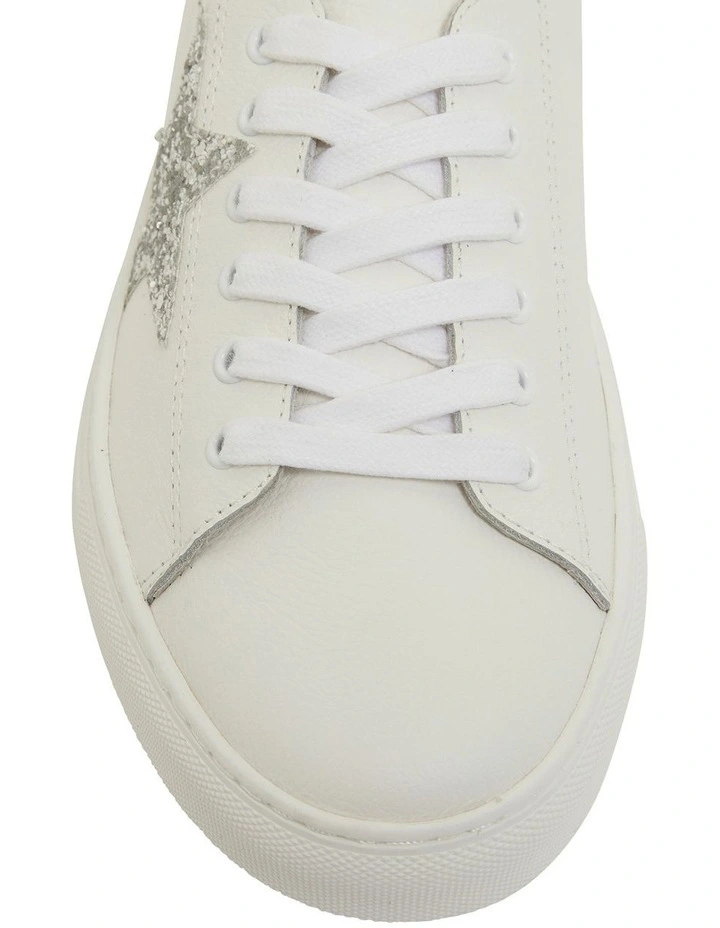 Rocket White/Silver Glitter Sneakers 6 Rocket White/Silver Glitter Sneakers - Image 6