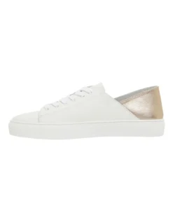 Rocket White/Soft Gold Sneakers -Dune London Shoes Shop 860113630 3 720x928
