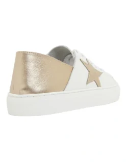 Rocket White/Soft Gold Sneakers -Dune London Shoes Shop 860113630 4 720x928