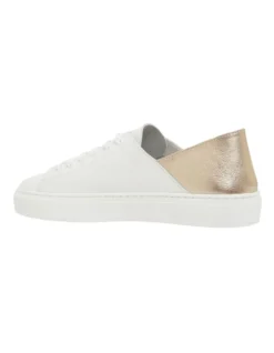 Rocket White/Soft Gold Sneakers -Dune London Shoes Shop 860113630 7 720x928