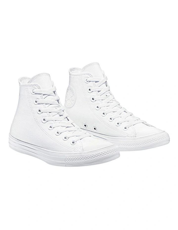 Converse Chuck Taylor All Star Canvas Hi White Sneaker 3 Converse Chuck Taylor All Star Canvas Hi White Sneaker - Image 3