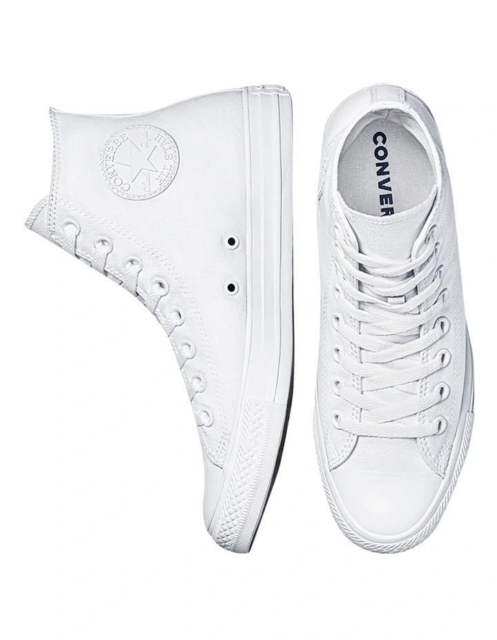 Converse Chuck Taylor All Star Canvas Hi White Sneaker 4 Converse Chuck Taylor All Star Canvas Hi White Sneaker - Image 4