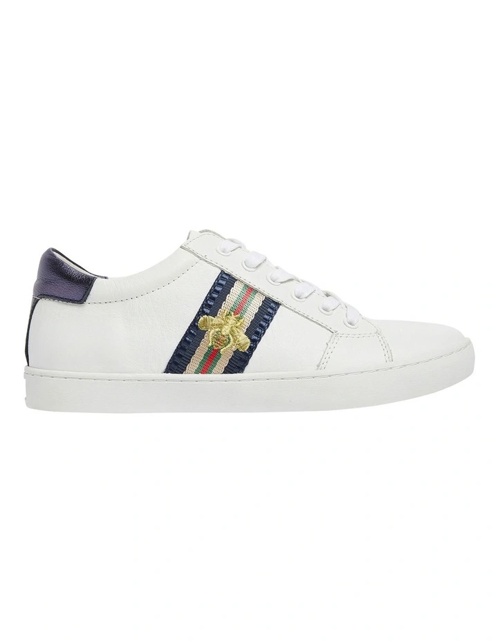 Belem Sneakers In White/Navy Leather 1 Belem Sneakers In White/Navy Leather