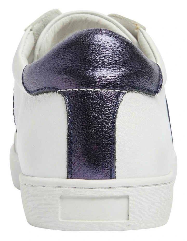 Belem Sneakers In White/Navy Leather 5 Belem Sneakers In White/Navy Leather - Image 5
