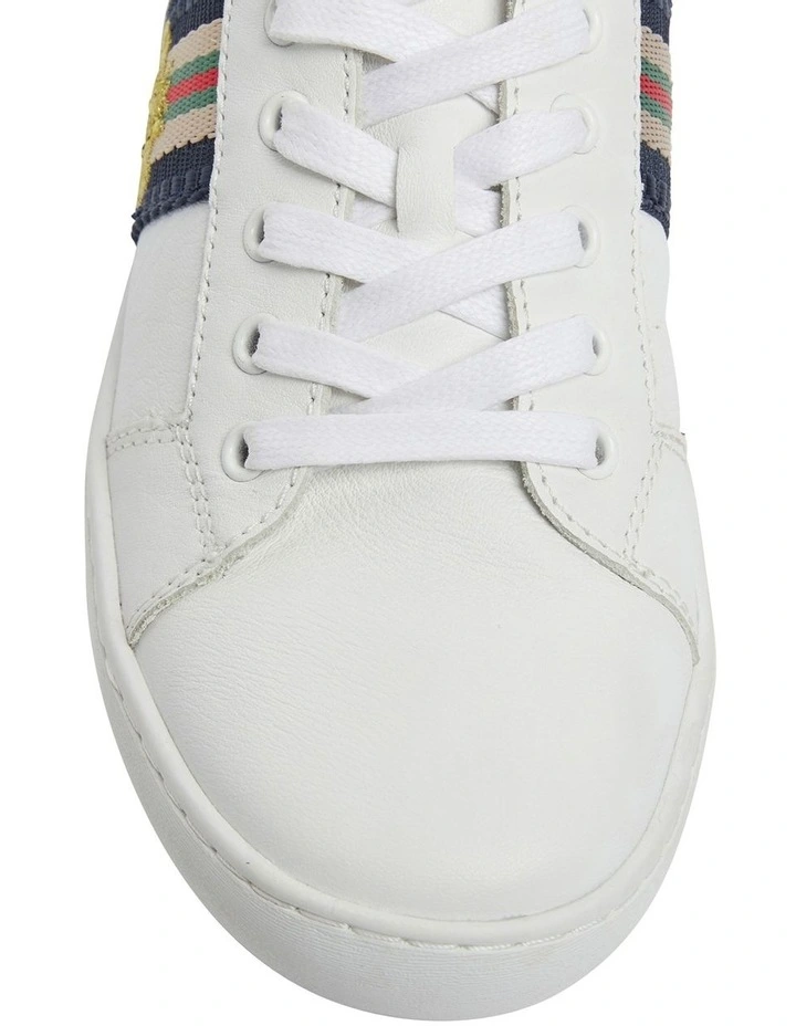 Belem Sneakers In White/Navy Leather 6 Belem Sneakers In White/Navy Leather - Image 6