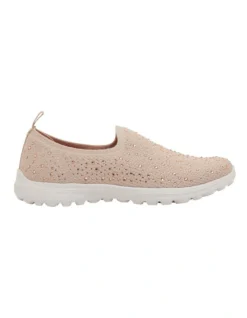 Parlour Blush Diamante Sneakers