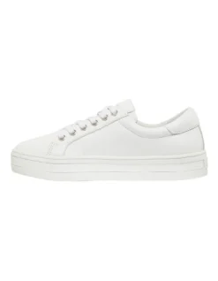 Ultra Sneakers In White Leather -Dune London Shoes Shop 893879650 3 720x928