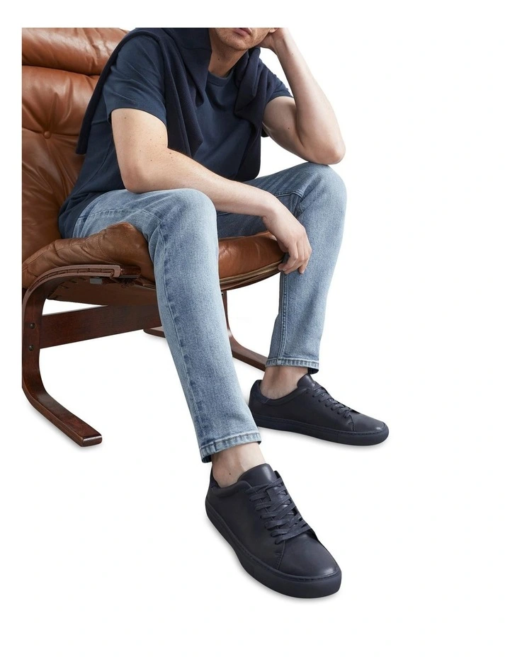 French Connection Liam Leather Sneaker 2 French Connection Liam Leather Sneaker - Image 2