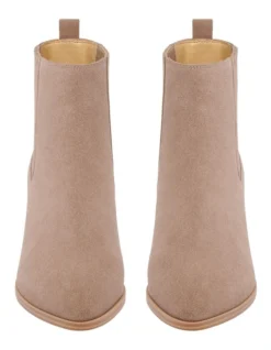 Nine West Applez Boots In Taupe -Dune London Shoes Shop 901215640 3 1 720x928