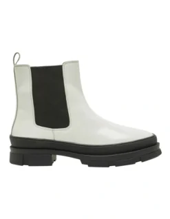 Oxford Leo White Chelsea Boots